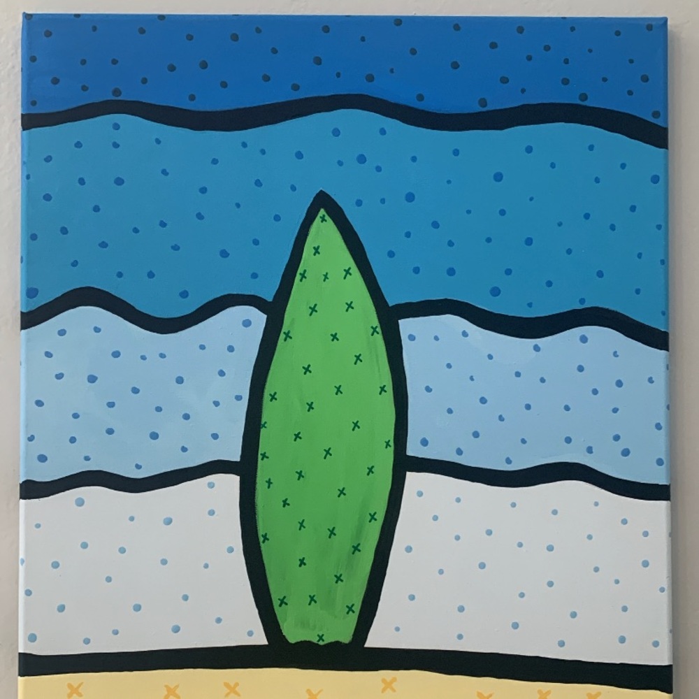 Surf board painting